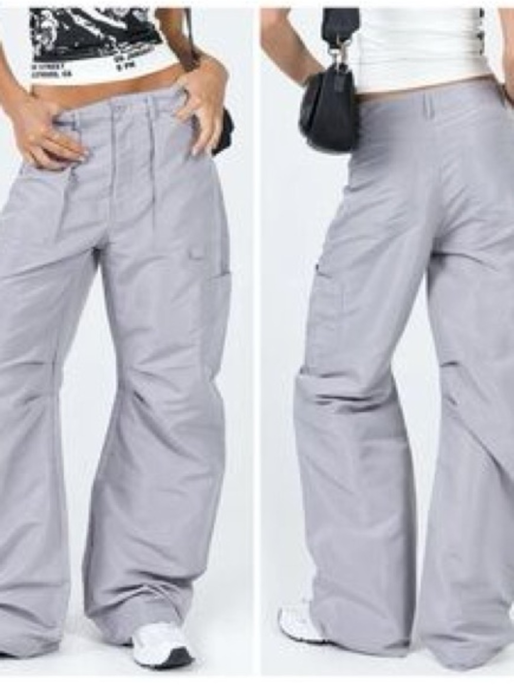 Lioness Miami Vice Cargo Pants in Light Gray